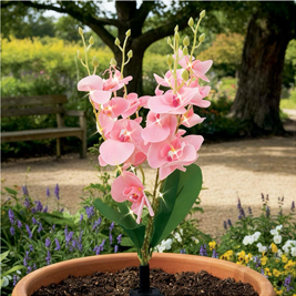 Orchid Flowers Solar Lights - HC944